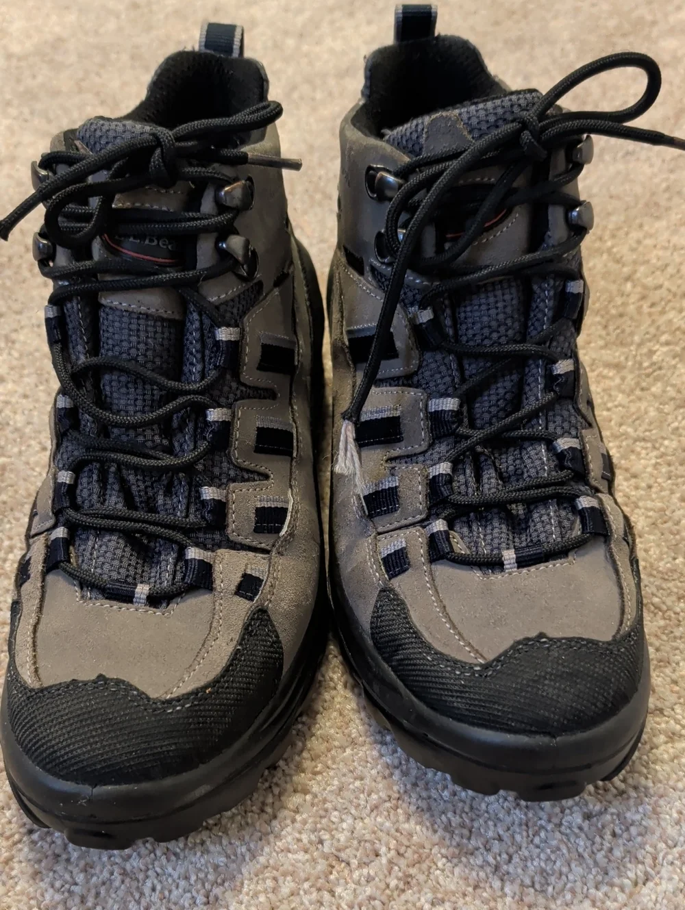 L.L. Bean Women's  Gray and Black Gore Tex Waterproof Trail Boots